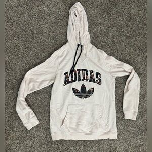 Adidas Floral Trefoil Logo Hoodie, L